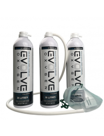 Evolve Oxygen zuurstof 35 liter 3 flessen met masker